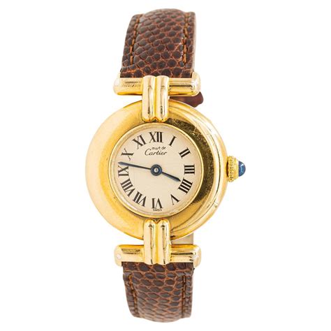 orologio cartier paris vermeil argento placcato oro prezzo|Orologi da polso Cartier Cartier Tank .